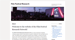 Desktop Screenshot of filmfestivalresearch.org